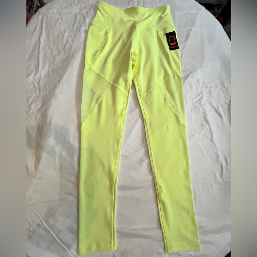 Gottex Lab Neon Yellow High-Waisted Leggings